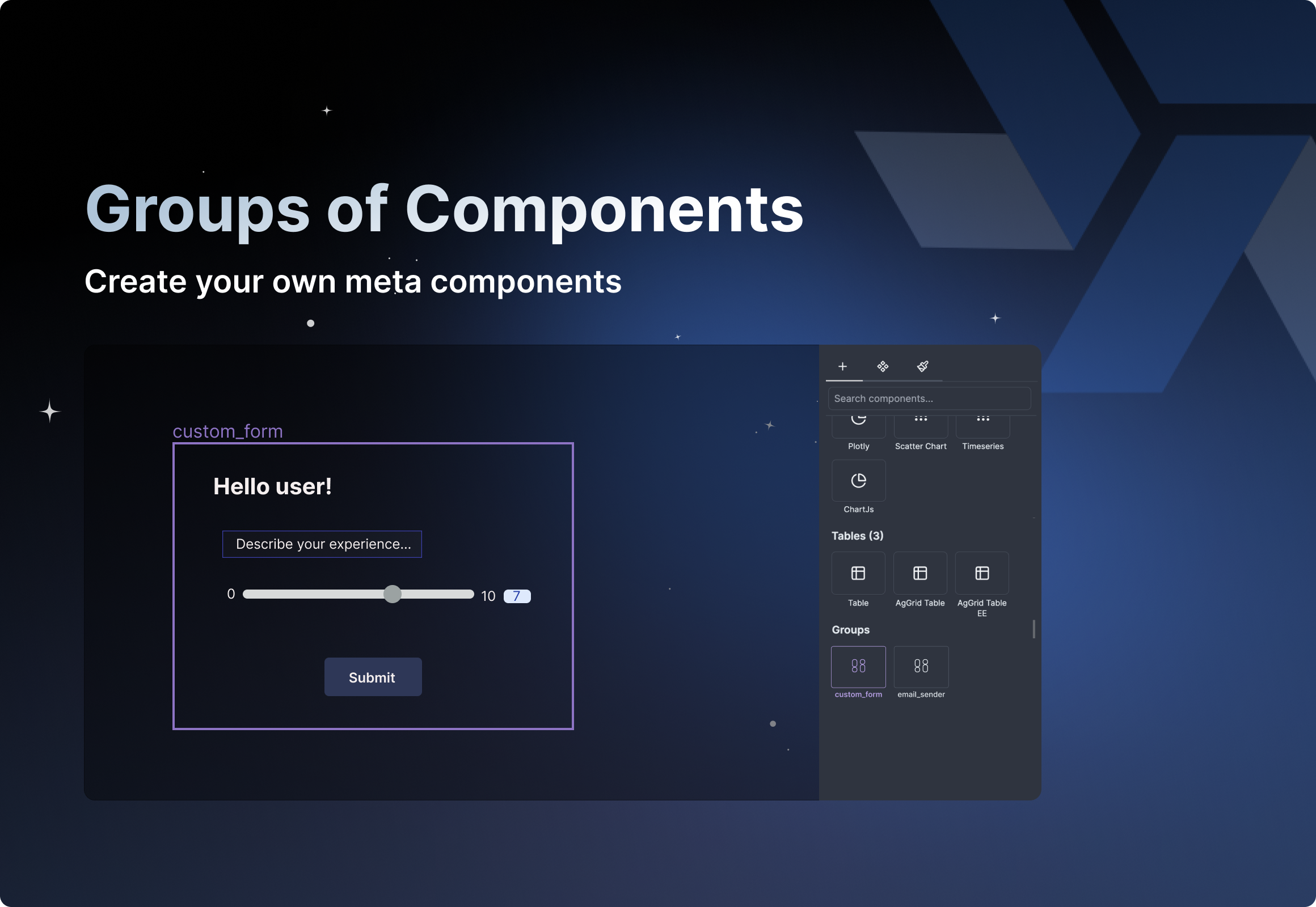 Groups of components